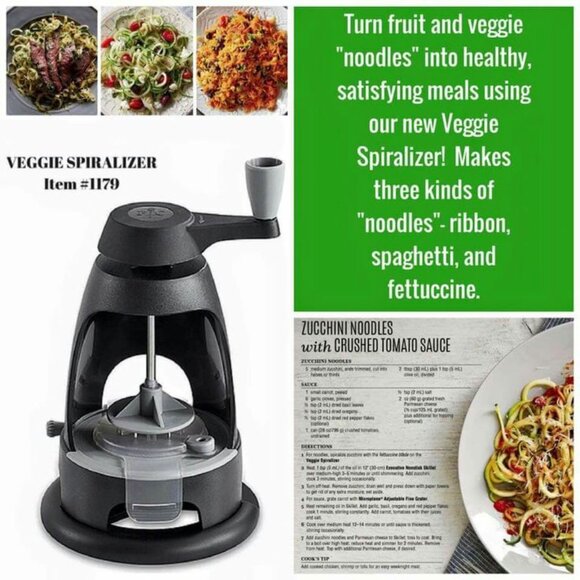NEW! Pampered Chef Veggie Spiralizer - Picture 7 of 7